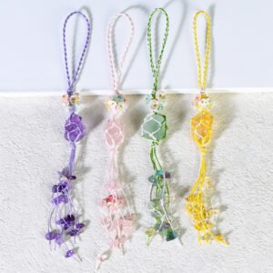 Handmade crystal mobile phone strap