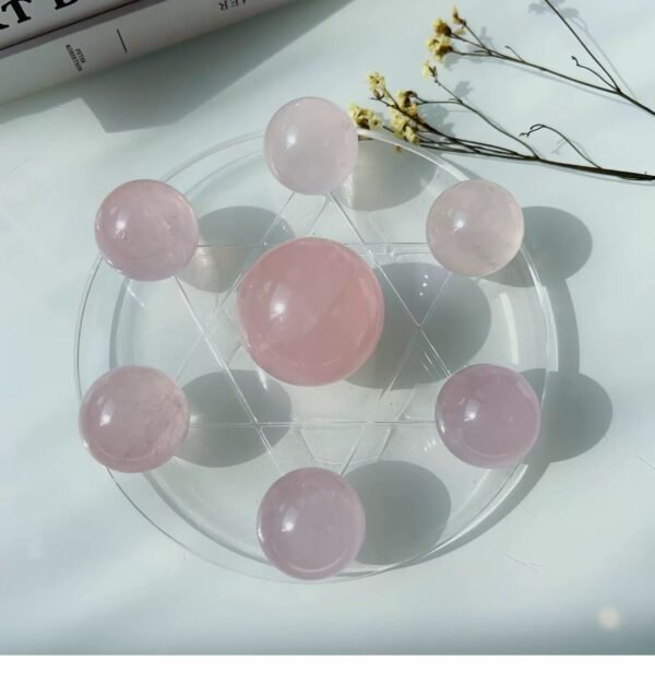 Natural Pink Crystal Ball