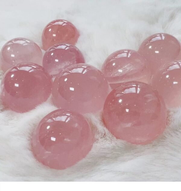 Natural Pink Crystal Ball